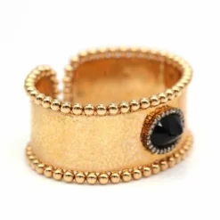 DAMA - Bracelet en or rose et diamants avec onyx
