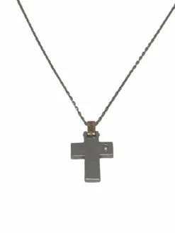DAMIANI -collier pendentif croix diamant
