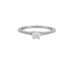 DE BEERS - Bague platine diamants