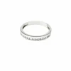 Demi - alliance or blanc et diamants