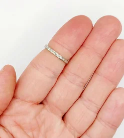 Demi Alliance américaine or blanc et diamant