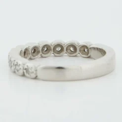 Demi alliance Or blanc Diamants