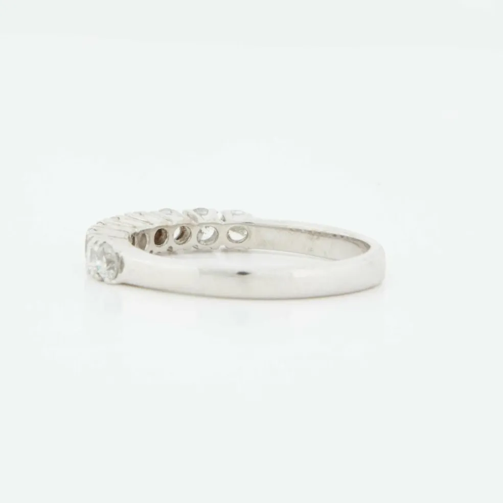 Demi alliance Or blanc Diamants