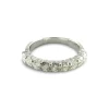 Demi Alliance or et diamants 0,72 ct