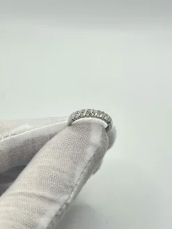 Demi Alliance or et diamants 0,21 ct