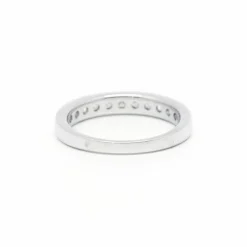 Demi alliance platine diamants