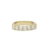 Demi-Alliance - or jaune et diamants