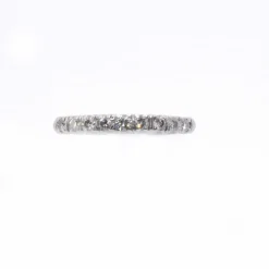 Demi-alliance américaine platine et diamants
