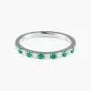 Demi-alliance Emeraudes et Diamants