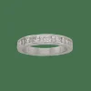 Demi-alliance en or gris 18K avec 0,80 ct de diamants G-VS – Taille 50-51