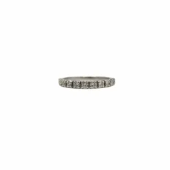 Demi-alliance or blanc diamants
