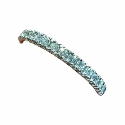 Demi-alliance or blanc diamants