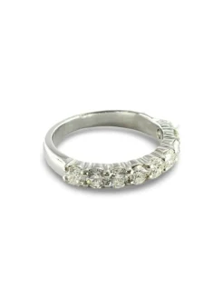 Demi-alliance or et diamants