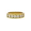 Demi-Alliance or jaune diamants