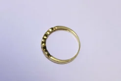 Demi-alliance Or jaune Diamants