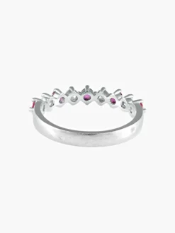 Demi-alliance Rubis Diamants