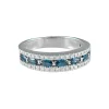 Demi-alliance Saphirs Diamants