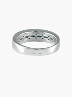 Demi-alliance Saphirs Diamants