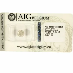 Diamant Scellé avec Certificat