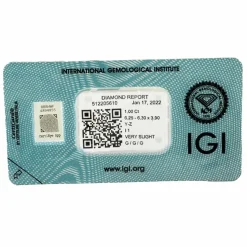 Diamant Scellé avec Certificat
