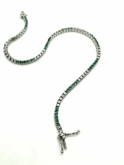 Diamants de tennis et tsavorites