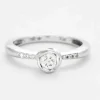 DIDIER GUERIN - bague solitaire or gris