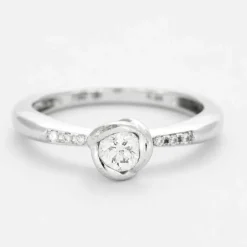 DIDIER GUERIN - bague solitaire or gris
