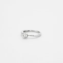 DIDIER GUERIN - bague solitaire or gris