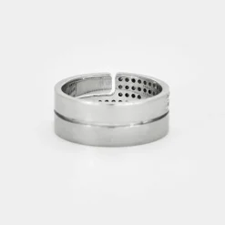 DINH VAN - Bague Seventies or gris diamants