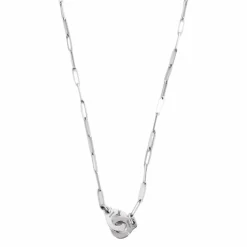 DINH VAN- MENOTTES- Collier en or blanc