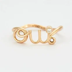 DIOR - AMOUR - Bague jonc en or jaune