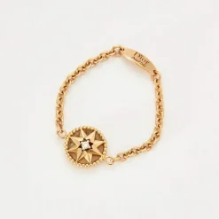 DIOR - ROSE DES VENTS Bague souple en or rose