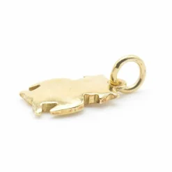 DODO pendentif CHOUETTE or jaune