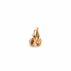 Dormeuse Or Jaune 18k Perles & Diamants