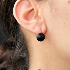 Dormeuses anciennes or et jais