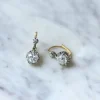 Dormeuses diamants 2,45 Cts, ors et platine