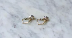 Dormeuses diamants 2,45 Cts, ors et platine