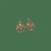 Dormeuses diamants taille ancienne or jaune