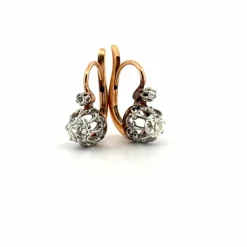 Dormeuses Or Jaune 18k & Diamants