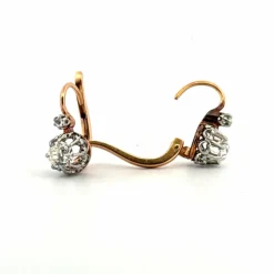 Dormeuses Or Jaune 18k & Diamants