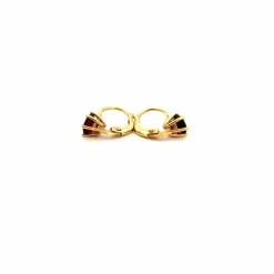 Dormeuses Or Jaune 18k & Rubellite