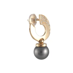 Dormeuses Perles de Tahiti Diamants