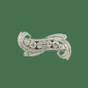 Double Clip Art-Déco platine diamants taille ancienne