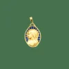 DROPSY - Médaille de la Vierge en or et émail plique-à-jour