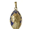 Dropsy - Médaille or émail Vierge Marie