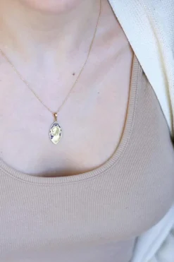 Dropsy - Médaille or émail Vierge Marie