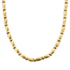 Elégant Collier Or jaune Guilloché et Perles d'Or Gris