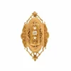 Elégante Broche-Pendentif Napoléon III Or Rose Diamant et Perles