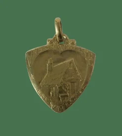 Emile MONIER pendentif Art Nouveau Amour Cœur