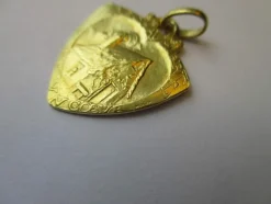 Emile MONIER pendentif Art Nouveau Amour Cœur